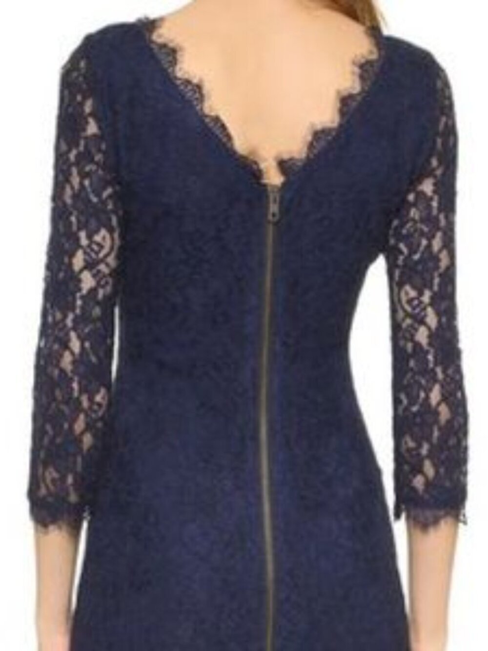 Diane Von Furstenberg Zarita Dress in dark navy